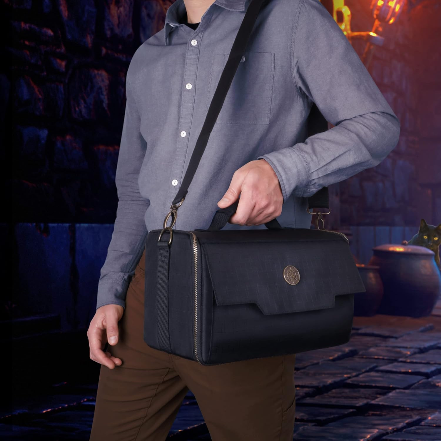 Miniature Figure Satchel – Compact Storage & Carrying Case for Dnd Miniatures wi