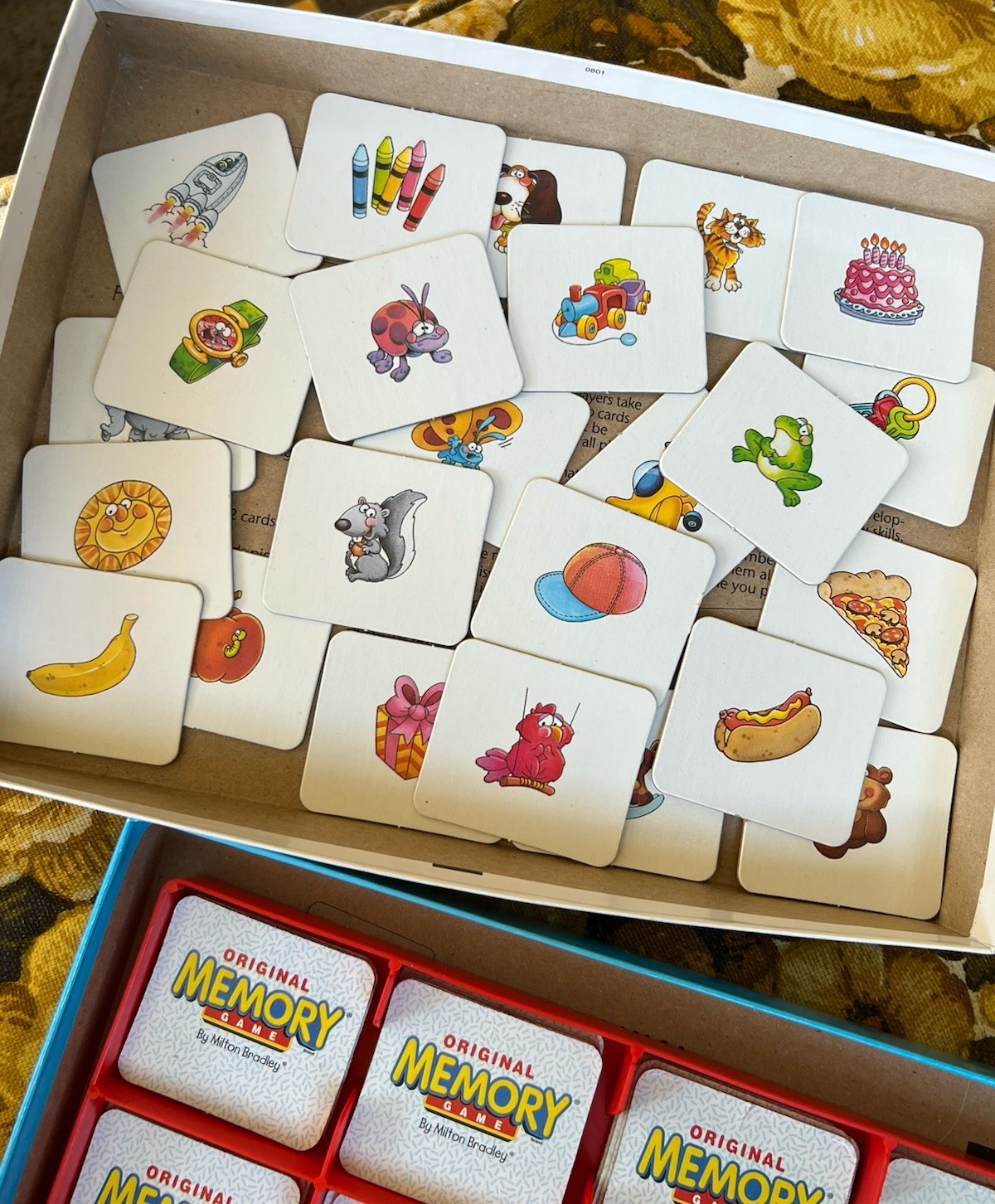 Vintage Original Memory Game by Milton Bradley 2001 Edition