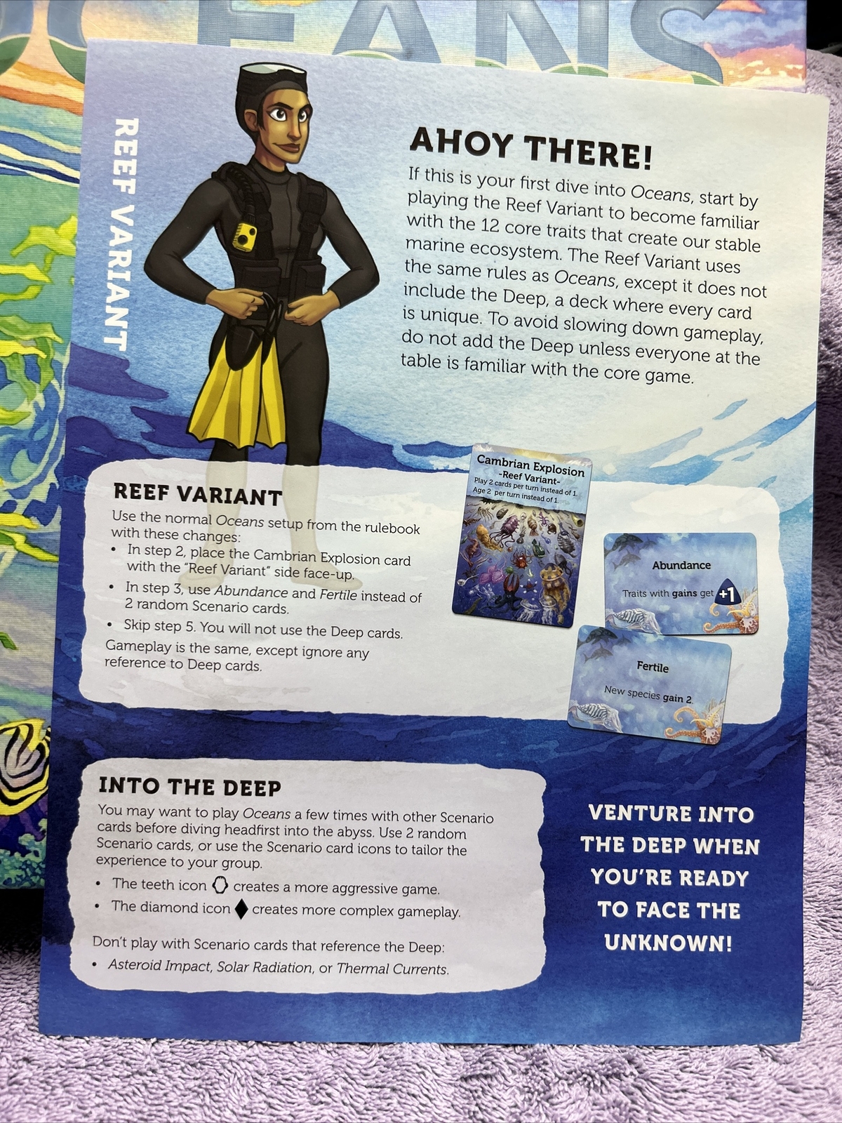 OCEANS, North Star Games 2019 Board Game (Limited Ed) Complete Excellent Shape!