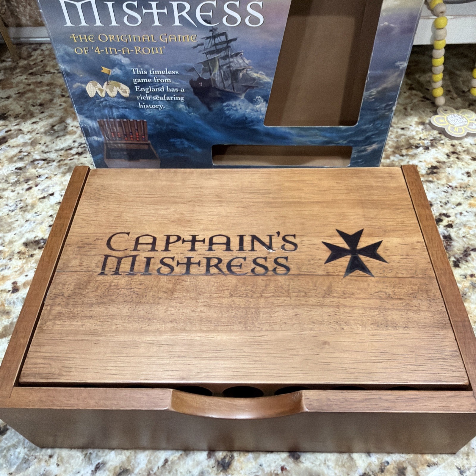 CAPTAIN’S MISTRESS WOOD ORIGINAL 4 IN A ROW GAME CULTURAL CLASSICS PLEASE READ