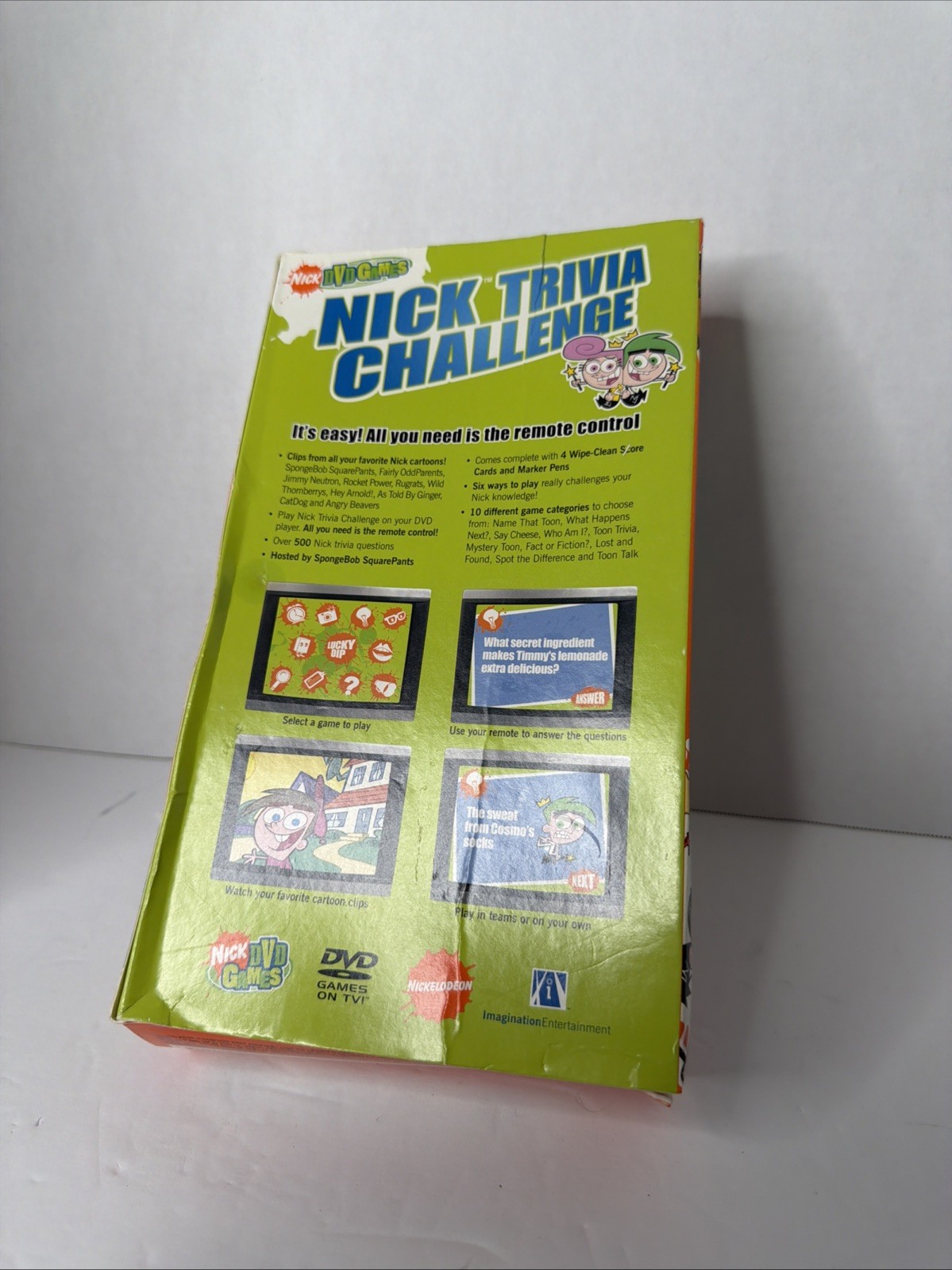 Nick Trivia Challenge – 10 DVD Games Nickelodeon – New Sealed