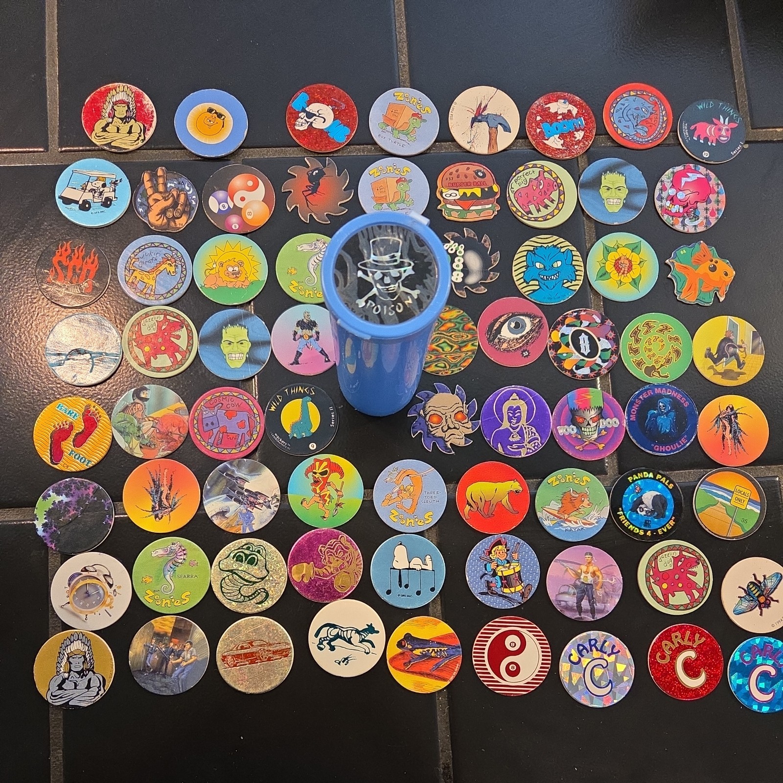 Collectible Pogs Game Lot Children’s Game, 2 Players / 1 POG tube