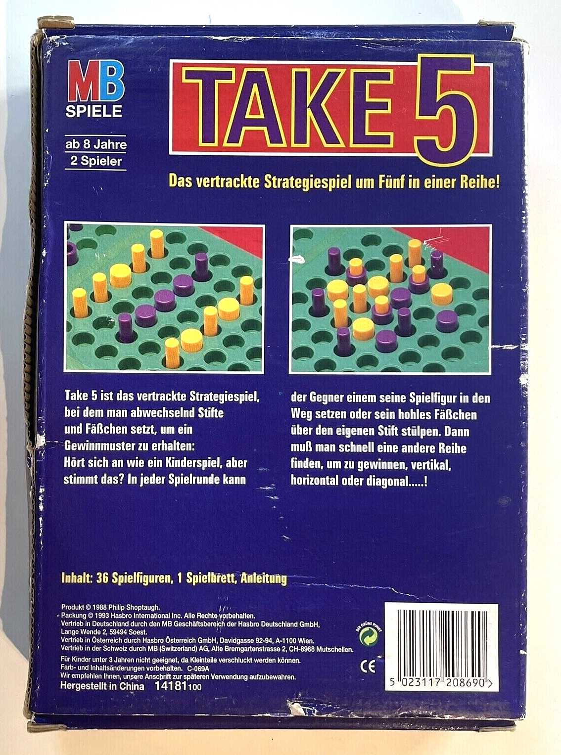 Take 5 (1993) – German Board Game- MB Spiele – COMPLETE