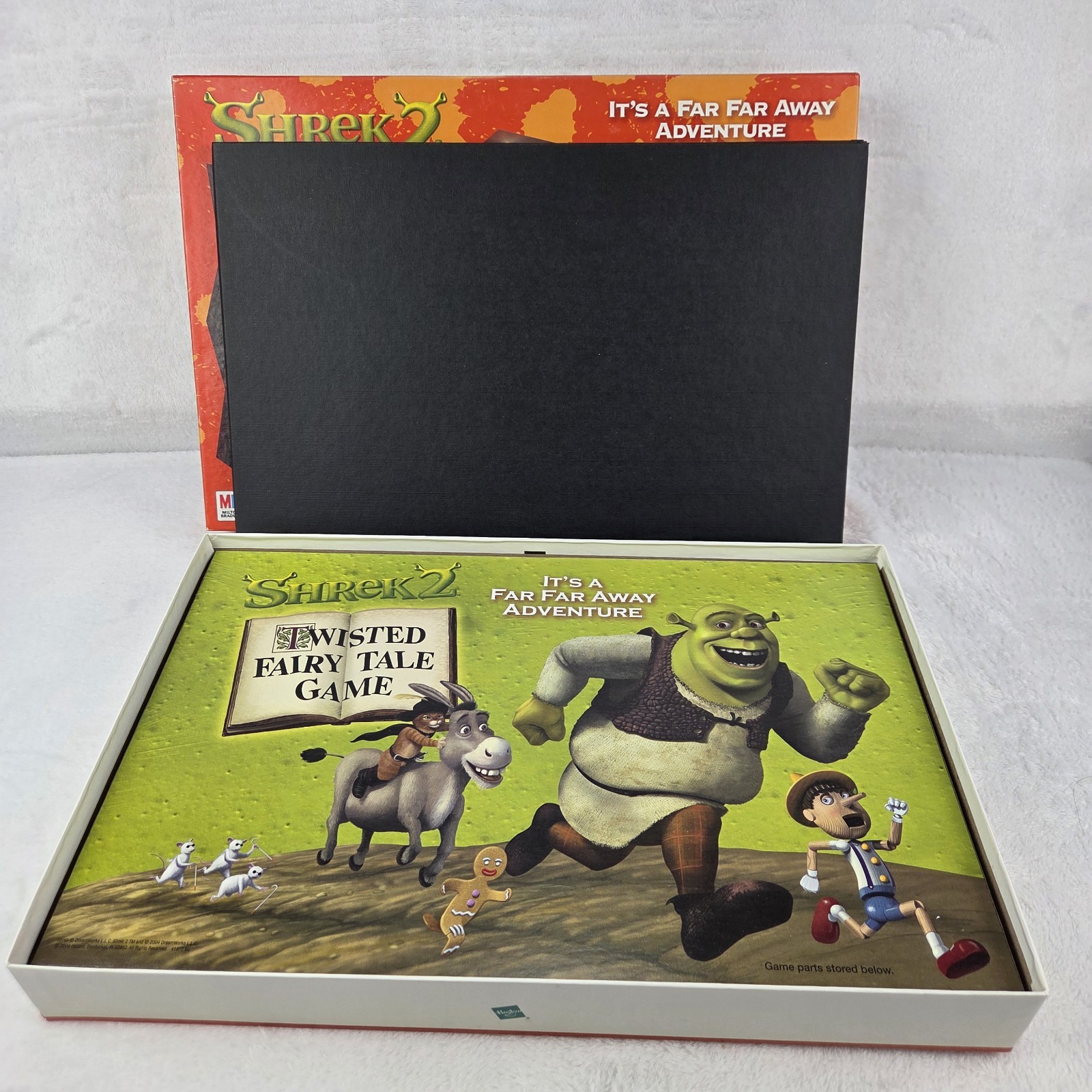 2004 Shrek 2 Twisted Fairy Tale Board Game Milton Bradley Complete New Open Box