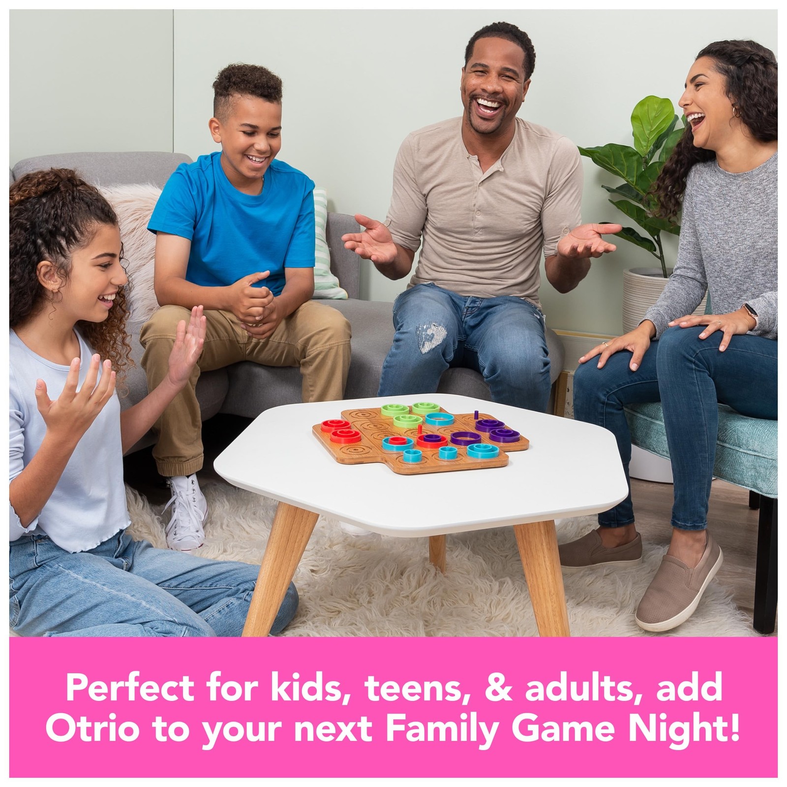 Otrio Wood Strategy-Based Family Board Game Award-Winning STEM Interactive Pu…