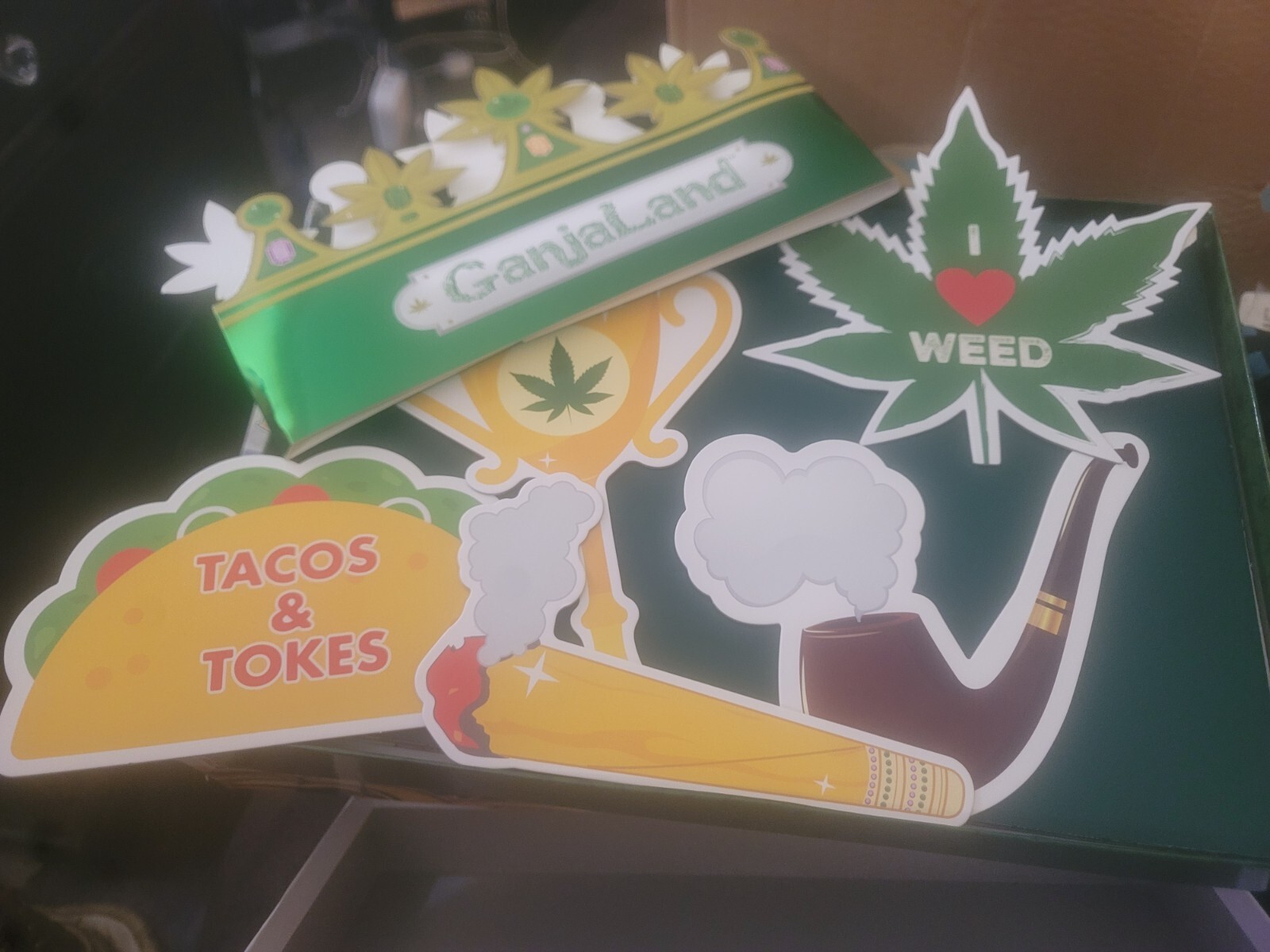 Ganjaland Board Game An Epic Weed Adventure for Adults . NEW SEALED DAMAGE BOX