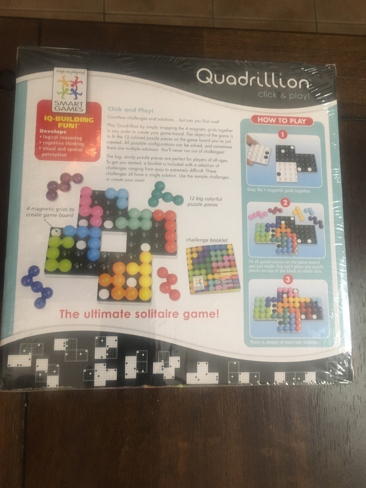 Quadrillion Click And Play By Smart Games , Game Of The Year Award. New sealed