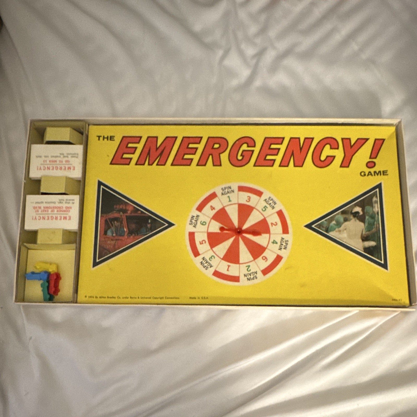 Milton Bradley The Emergency! Game 1974 Board Game MPN 4406 2+ Ages 8-14