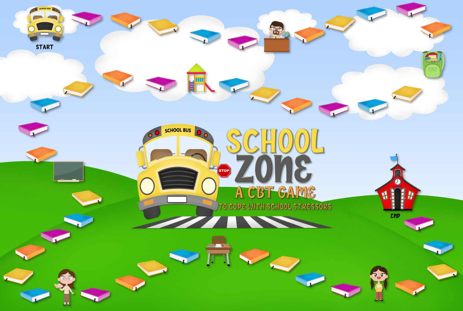 School Zone: A Counseling Game to Cope with School Stressors