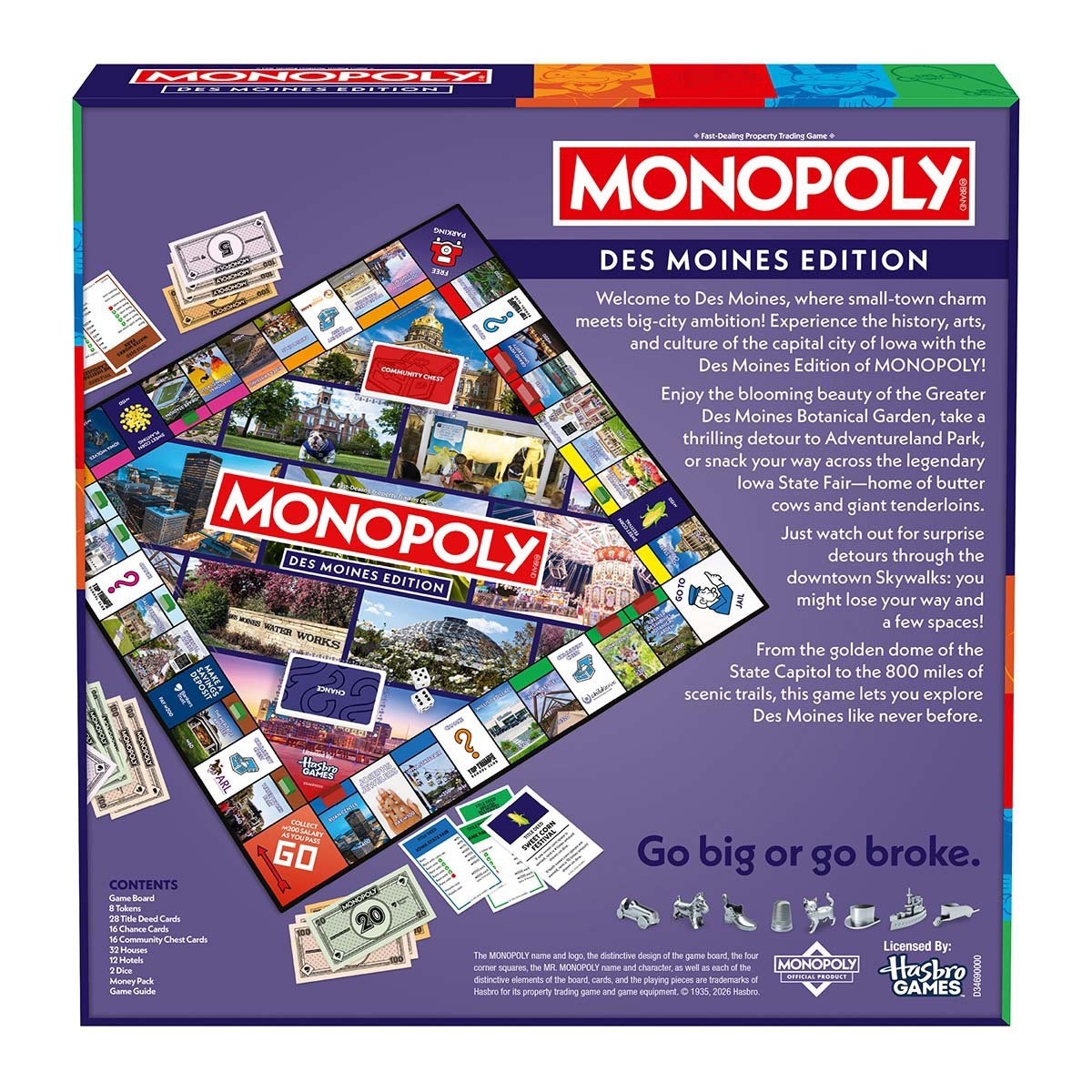 Des Moines, IA Monopoly Board Game – New & Sealed