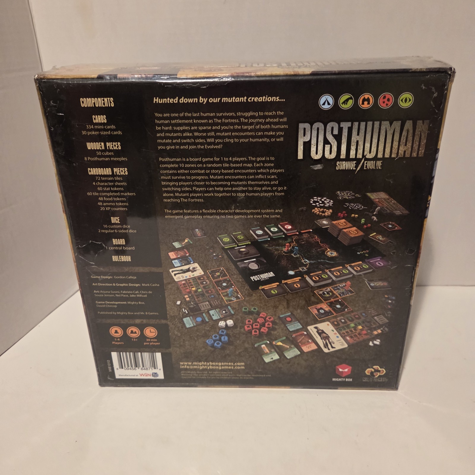 New Posthuman Board Game Survive Evolve & Defiant Expansion