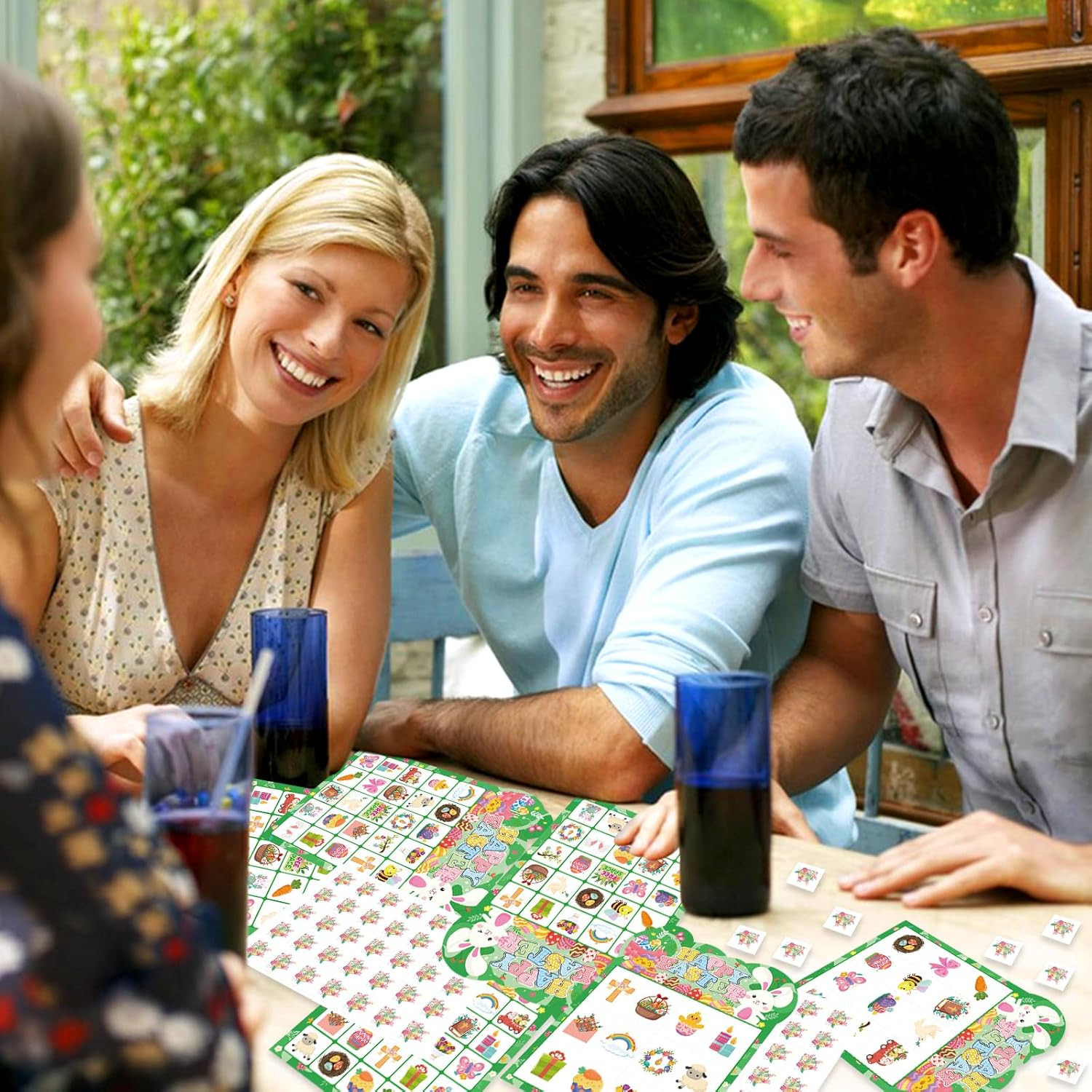 Easter Bingo Games, 24 Players Easter Bingo Cards for School Classroom Family Ho