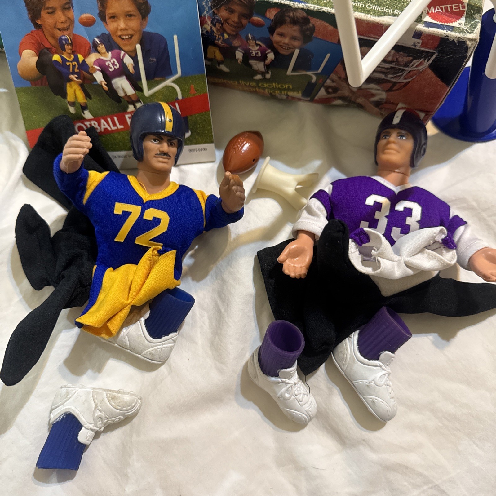 Real Men Deluxe Football Competition Set Board Game Vintage 1986 Mattel Toy