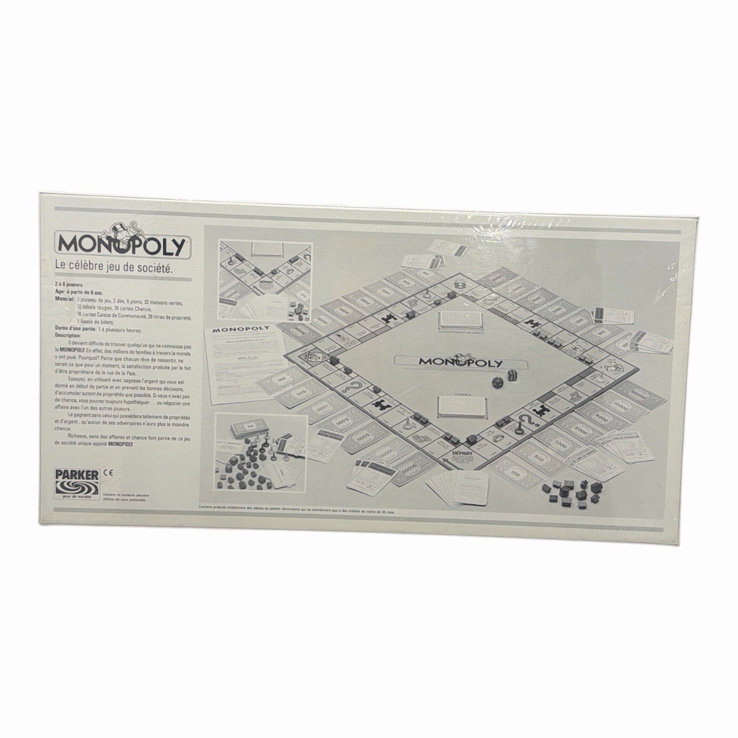 Vintage French Monopoly Board Game Parker Bros Sealed Made In France