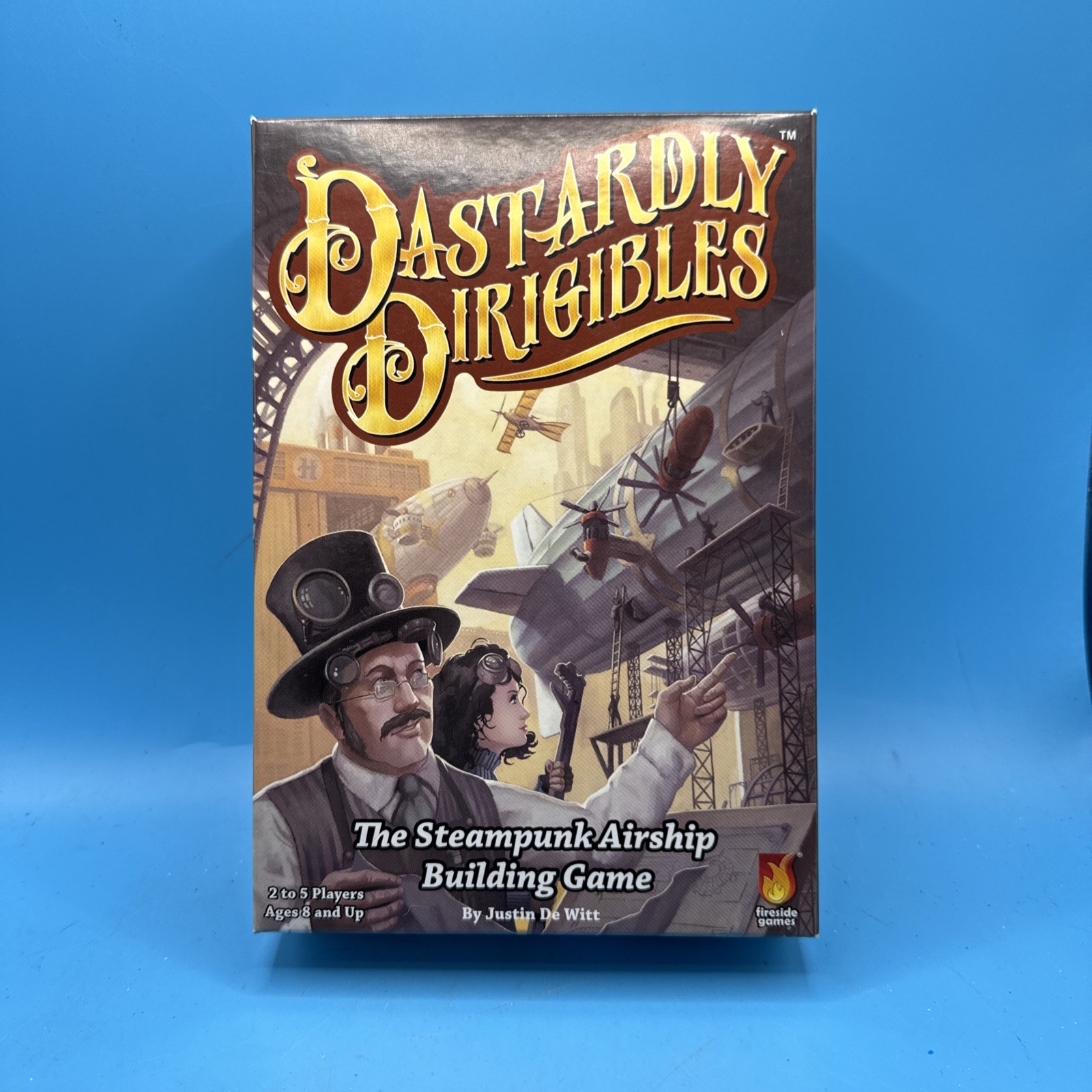 2016 DASTARDLY DIRIGIBLES Steampunk Airship Building Card Game EUC Complete