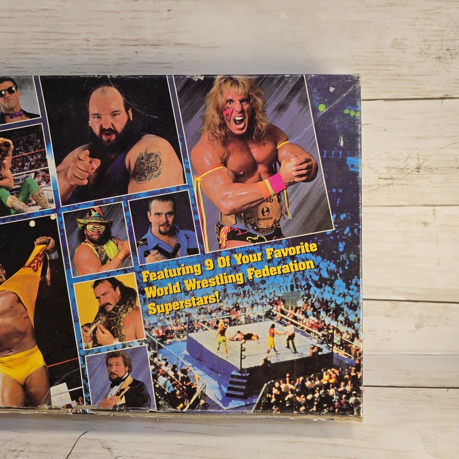 Vintage 1990 WWF Wrestling Challenge Board Game Milton Bradley