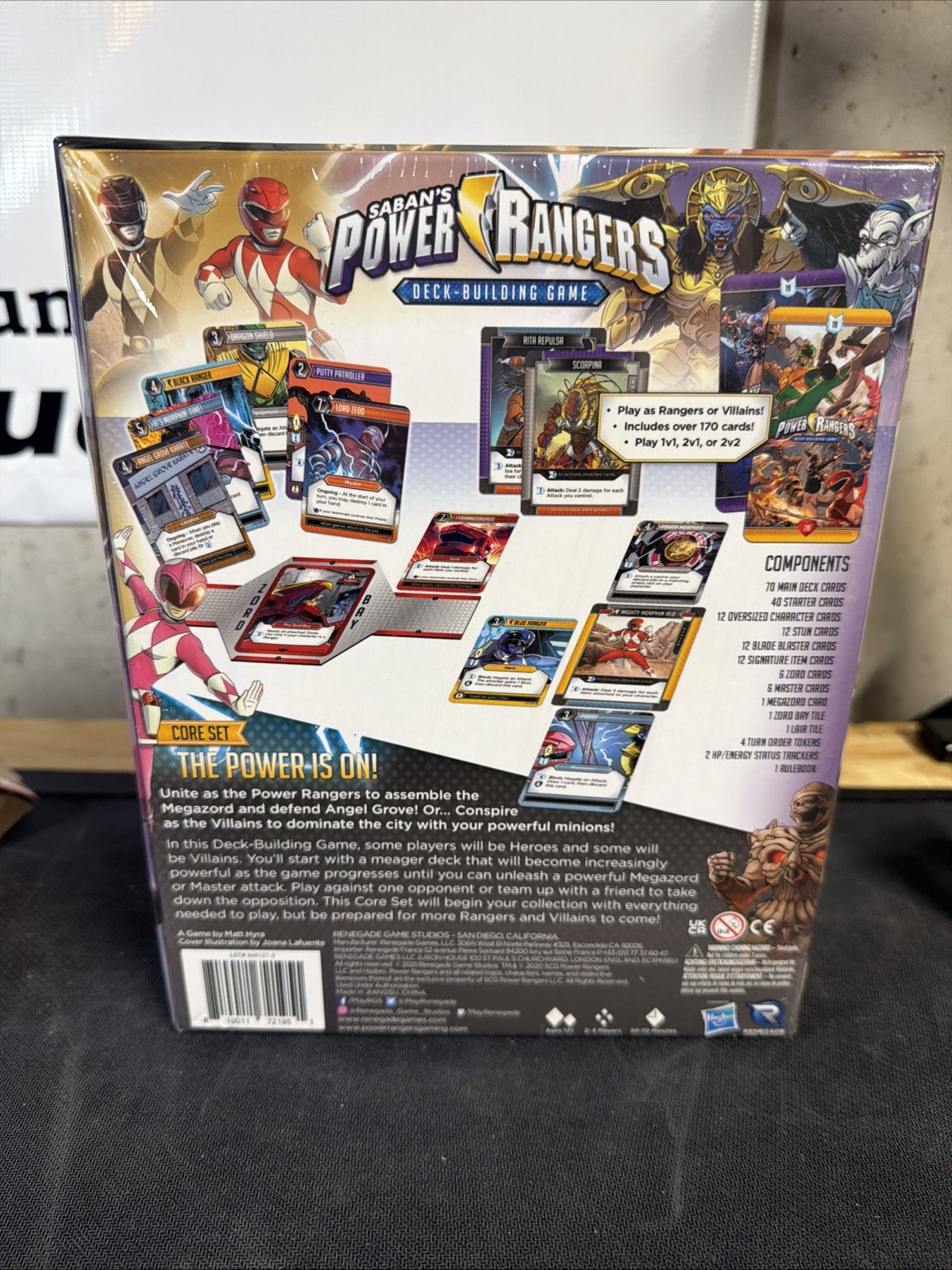 NEW! Power Rangers Deck-Building Game Renegade Board Card FAST USA SHIPPING!