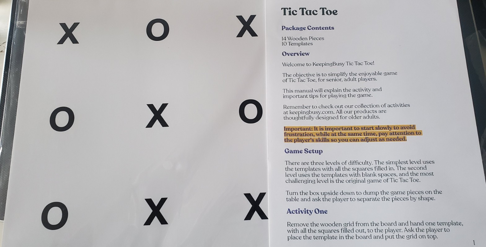 KeepingBusy Tic Tac Toe Game & Keeping Busy Expressions Game