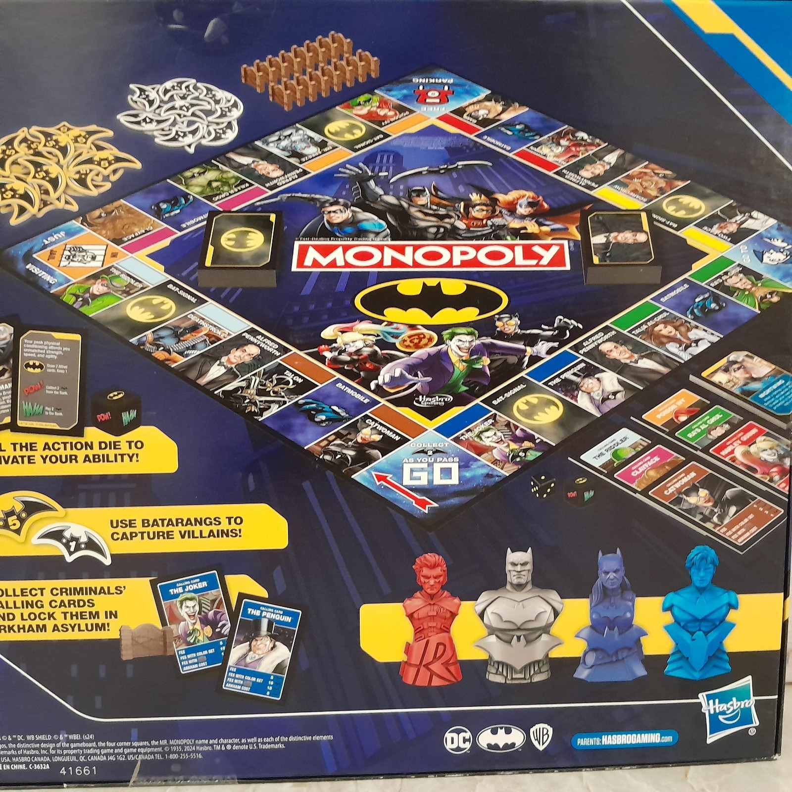 Batman Monopoly DC Comics Sealed Box Damage