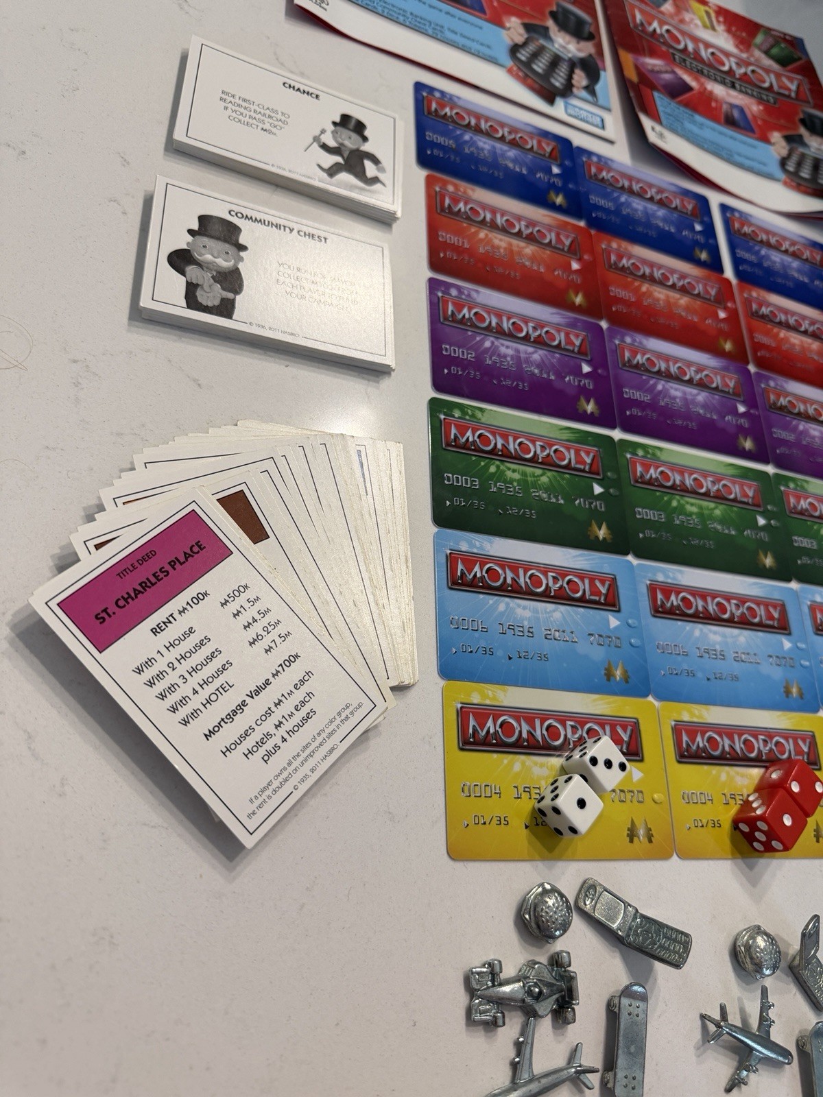 2011 Monopoly Electronic Banking Replacement Parts Pieces