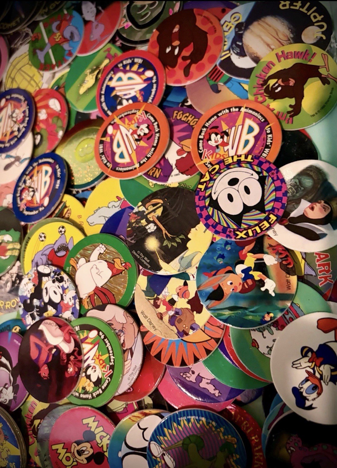 50 Kid Friendly POGs and One Slammer – 90 ’s POG Collection