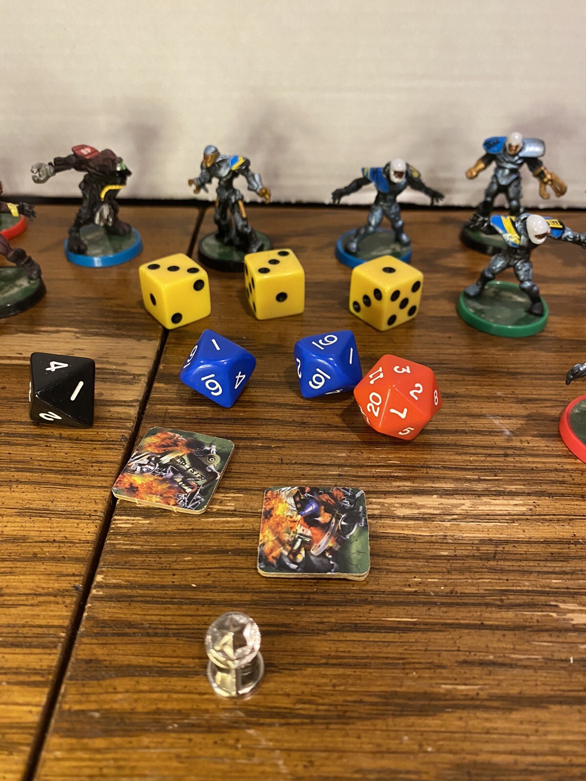 Milton 2003 BATTLE BALL The Future Football Game Pieces Figures, Dice, Tokens