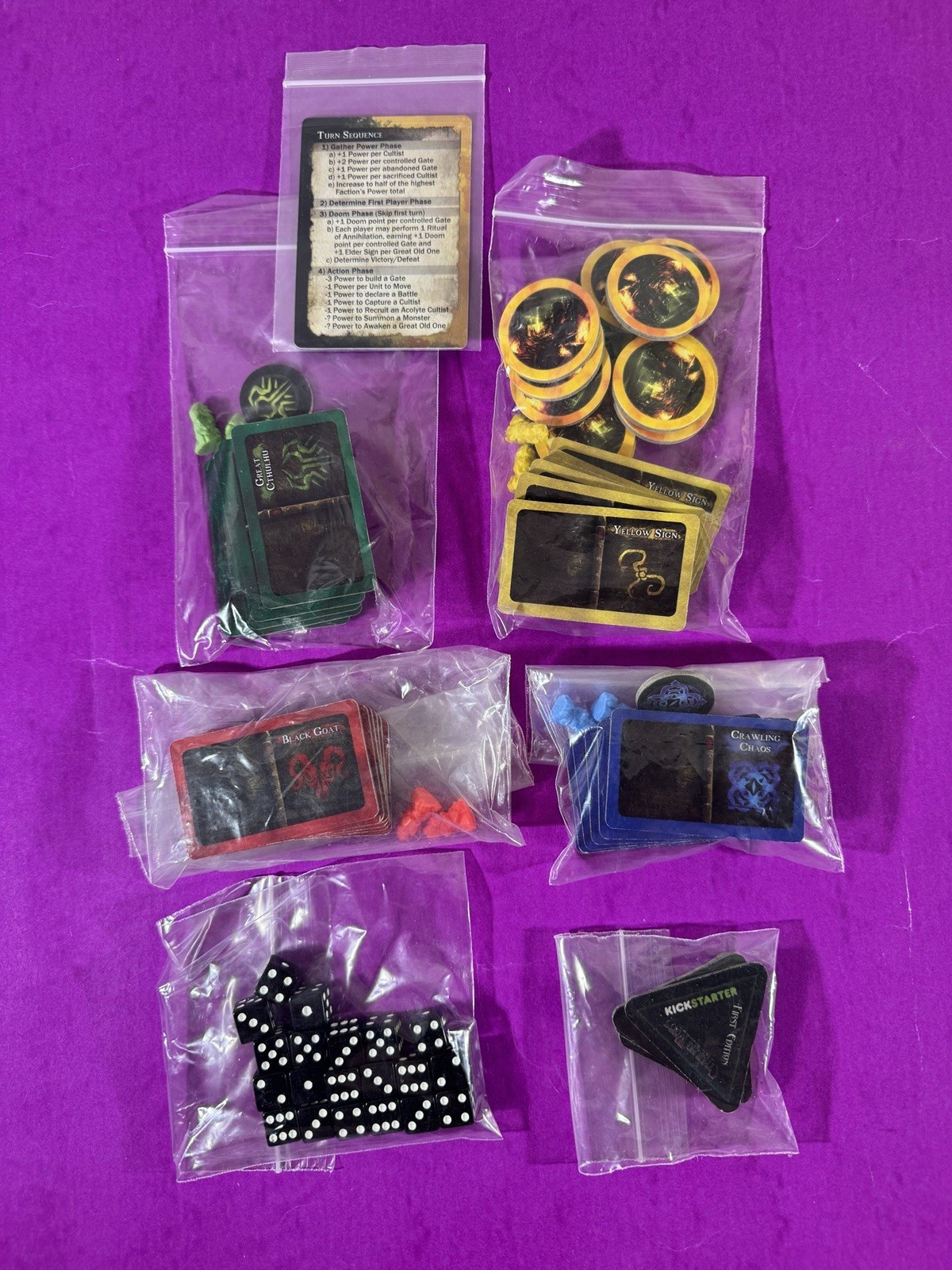 Cthulhu Wars A SANDY PETERSEN Game Kickstarter First Edition 2014 Green Games