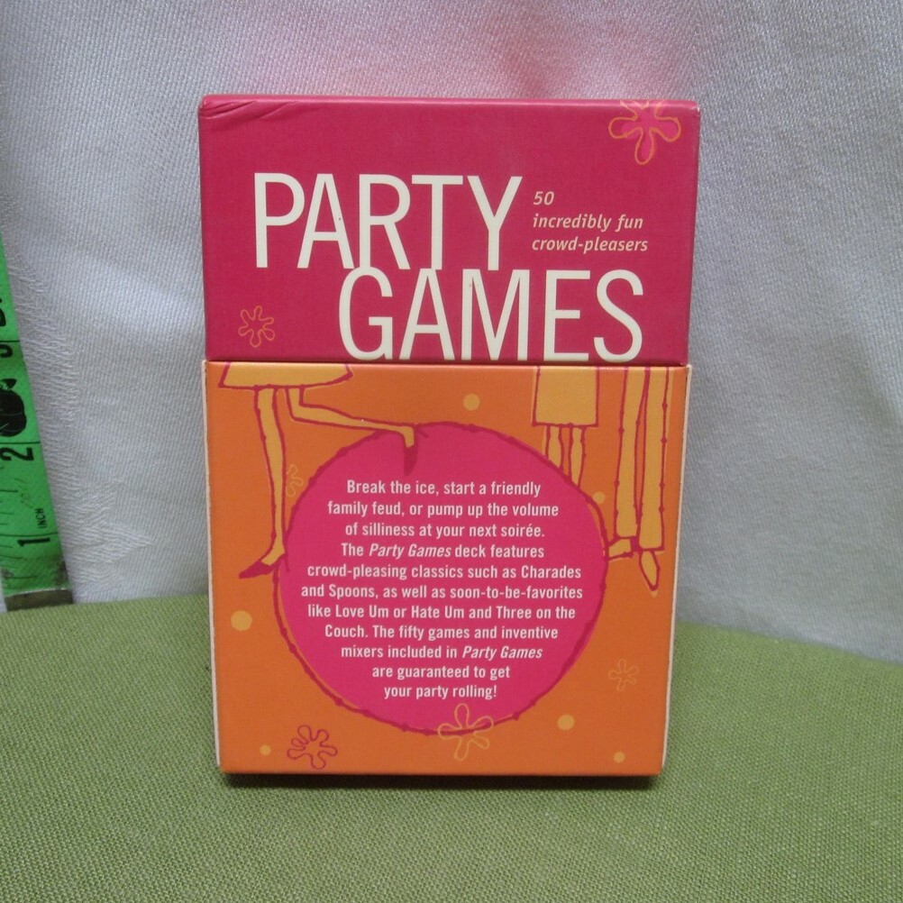 PARTY GAMES card set 50 Incredibly Fun Crowd Pleasers 2002 mixers Charades