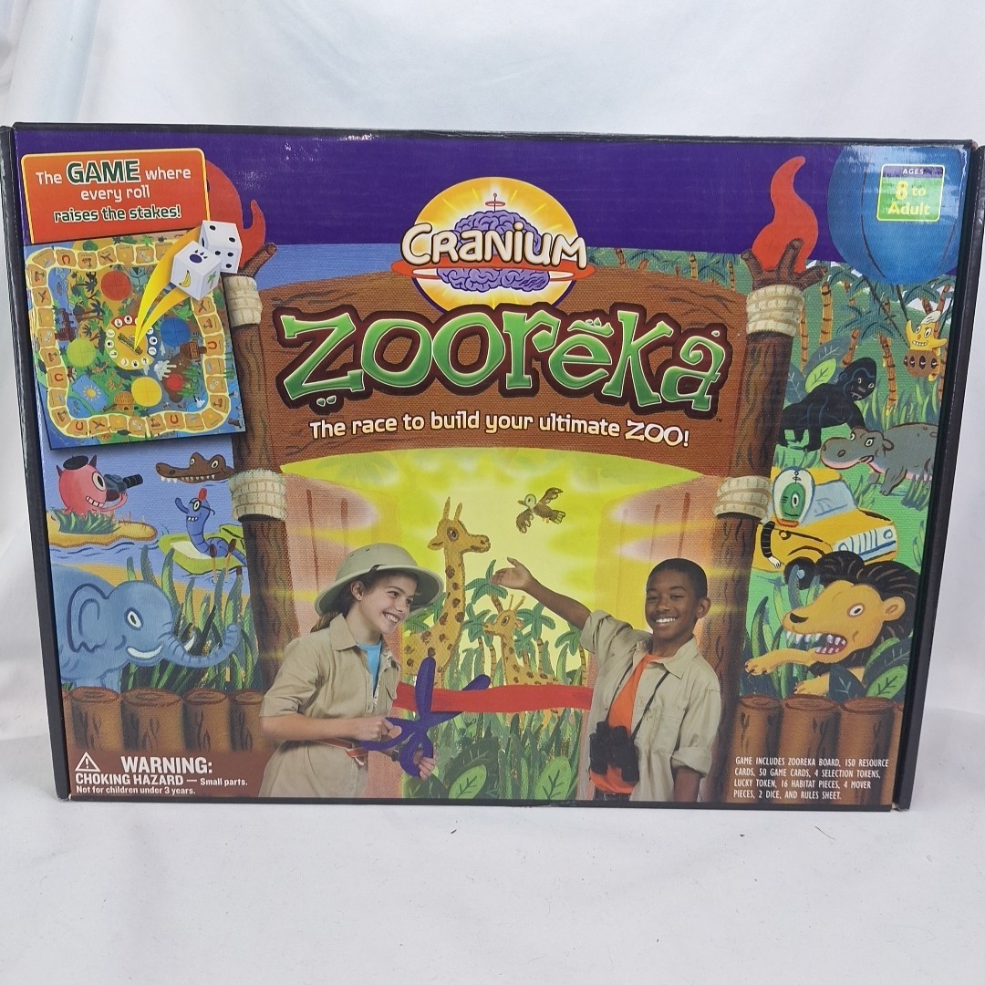 Cranium Zooreka Race to Build Your Zoo! Family Board Game 2006 Complete
