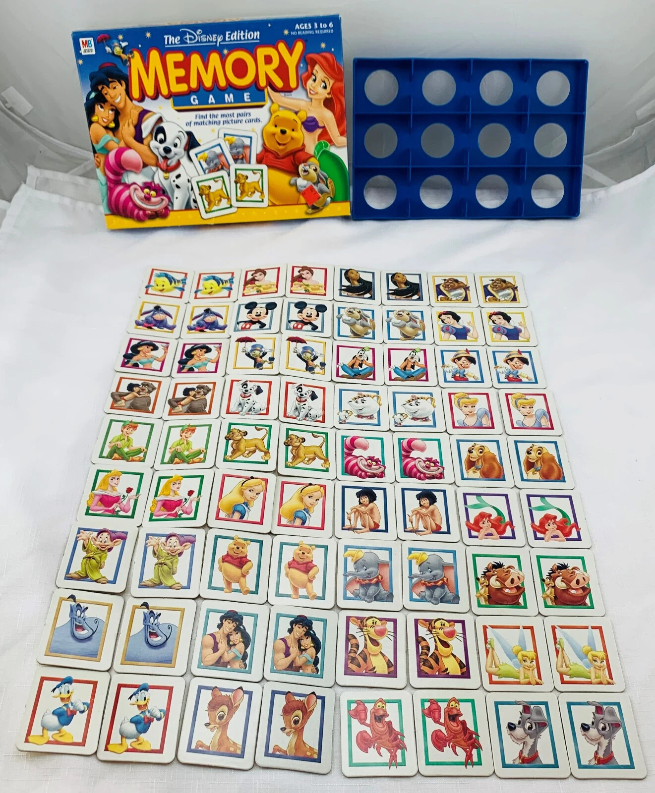 2002 Disney Memory Game by Milton Bradley Complete in Good Condition FREE SHIP