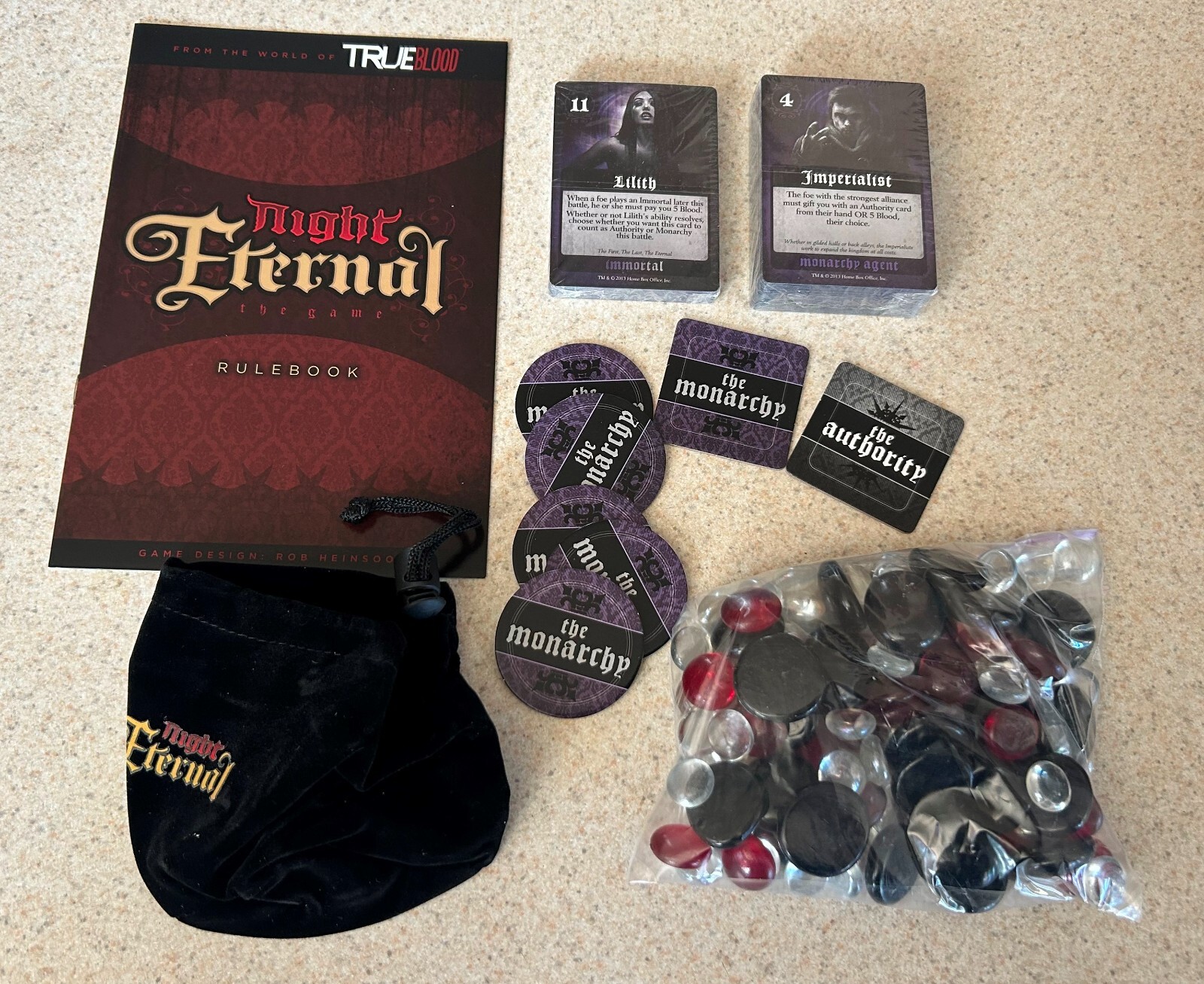 NIGHT ETERNAL True Blood (2013 Cryptozoic HBO Games) — Complete