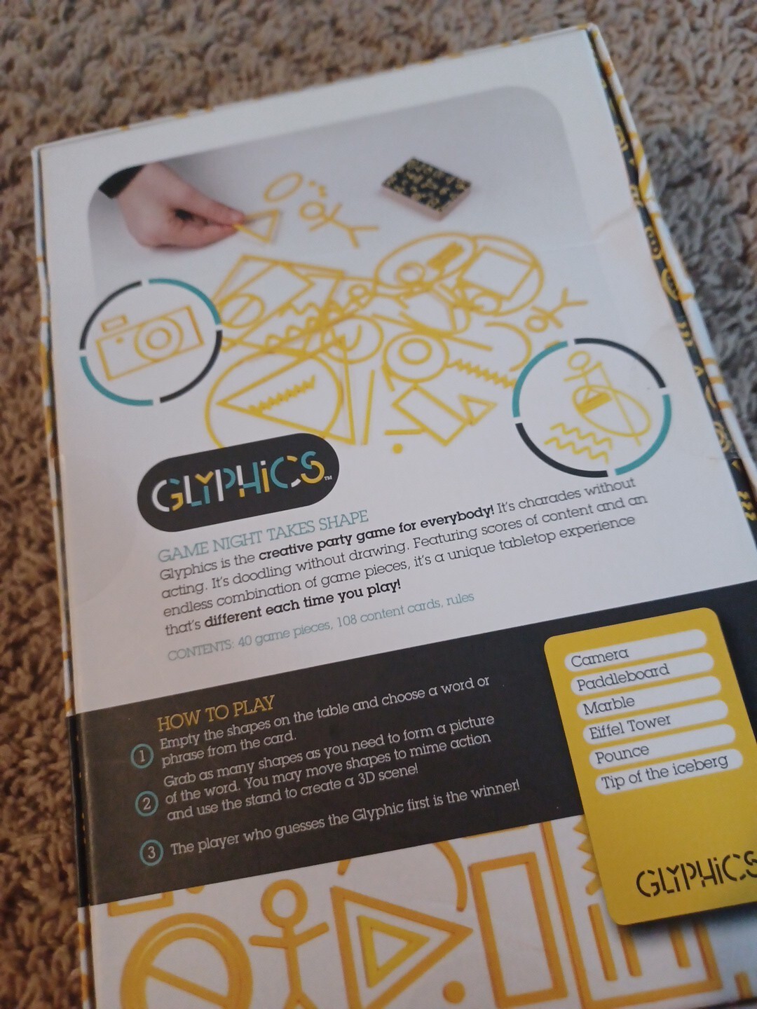 Big G Creative: Glyphics Board Game Creative Party Game – Game Night Takes Shape