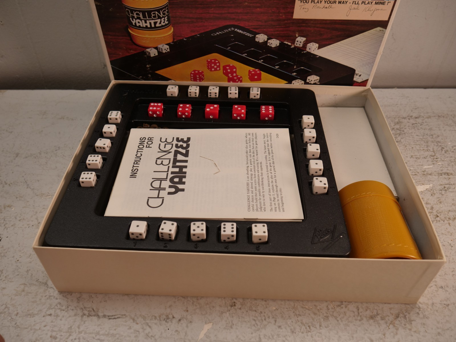 Lot of 4 Vintage Board Games Yahtzee Triple Challenge Spare Time Bowling
