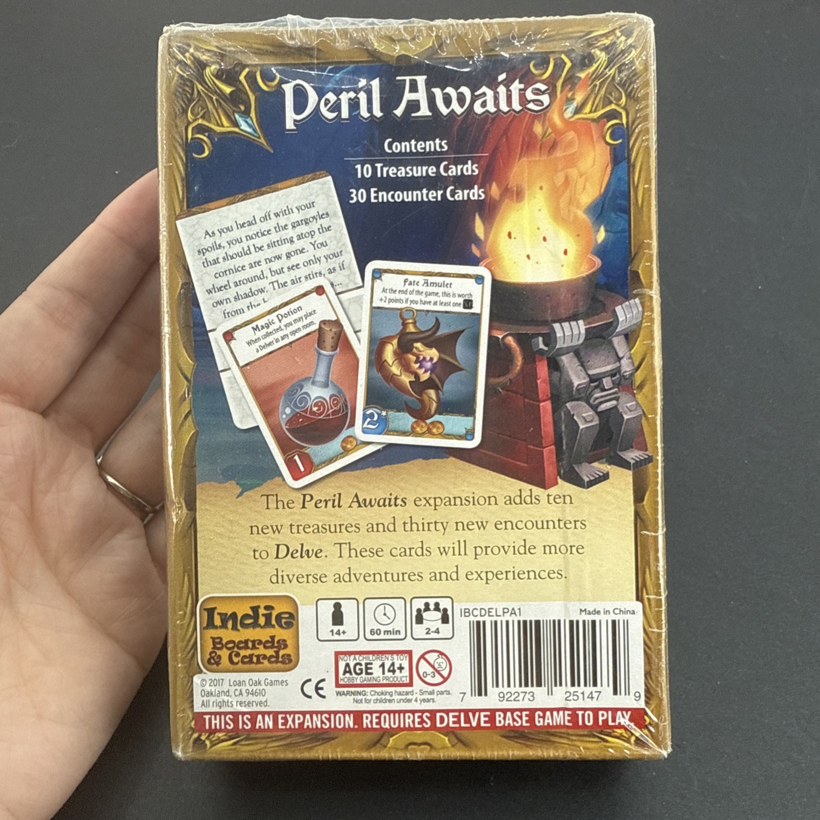 Delve: Peril Awaits Expansion Indie Boards & Cards BRAND NEW ABUGames