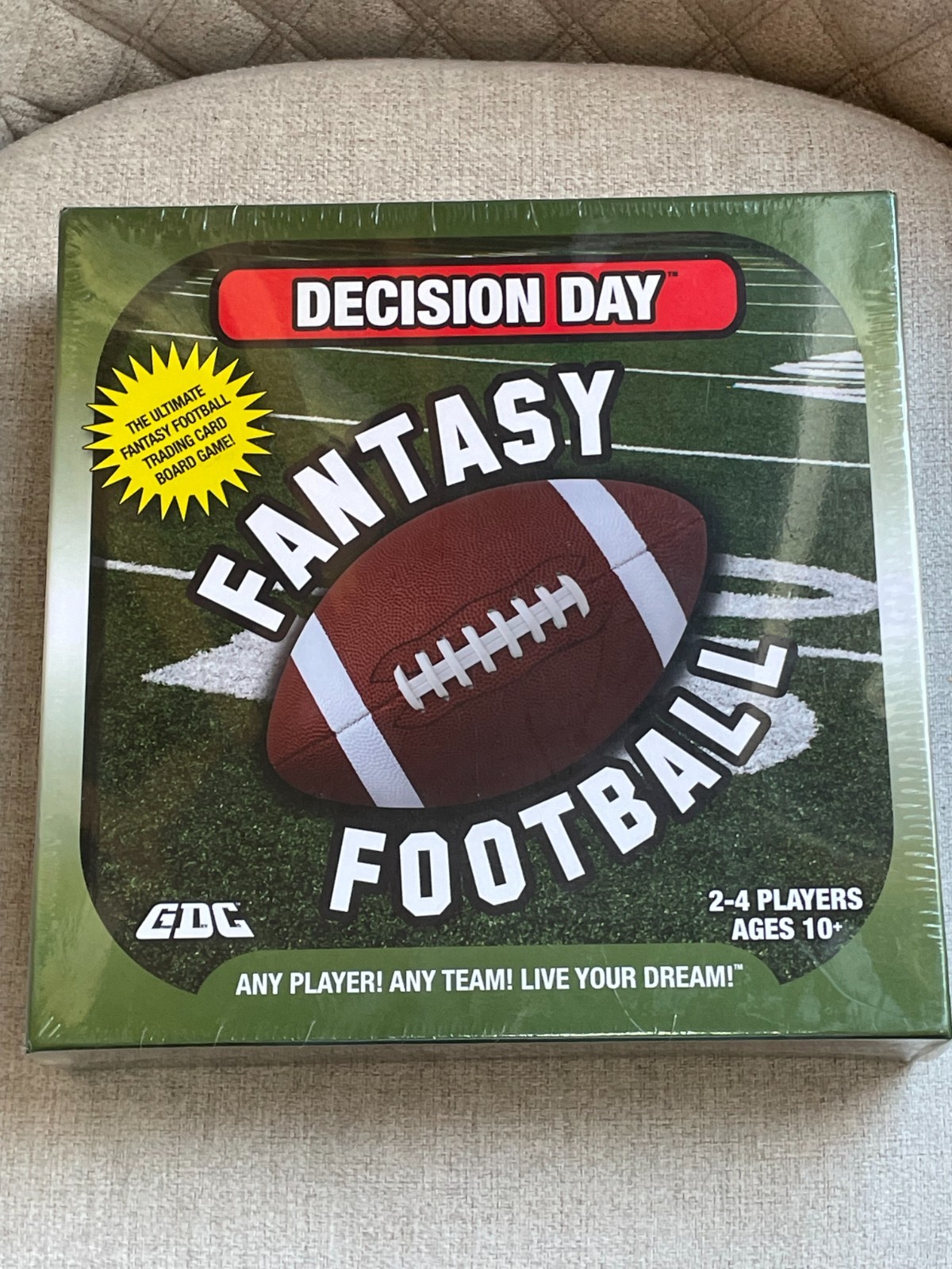 GDC DECISION DAY NFL FANTASY FOOTBALL TRADING CARD BOARD GAME SEALED NEW IN BOX