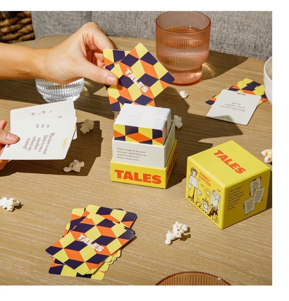 Family Edition 150 Conversation Cards for Family Game Night, Adults, Teens, and
