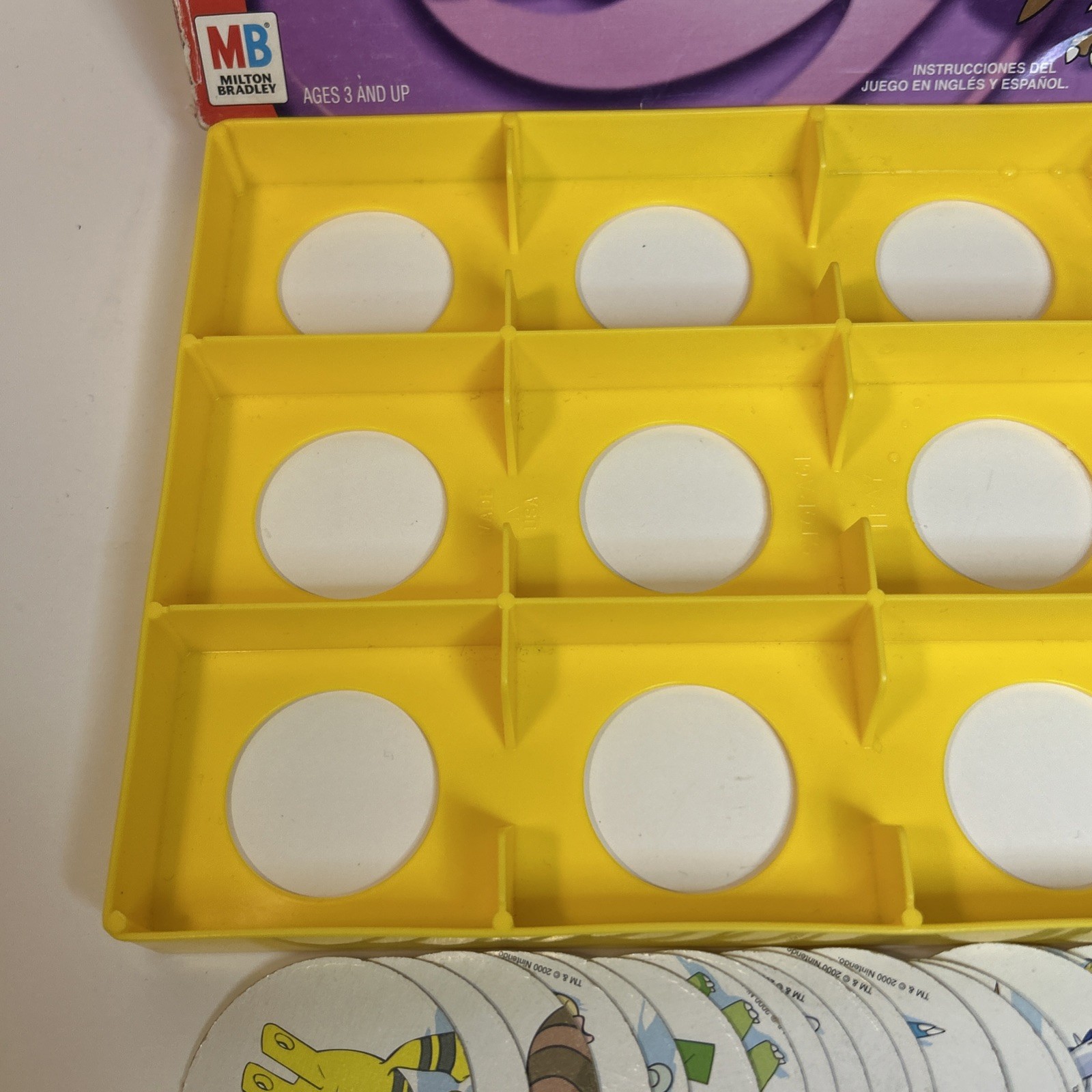 Vintage Hasbro Pokemon Memory Game Gold & Silver Edition Complete 48 Rough Box