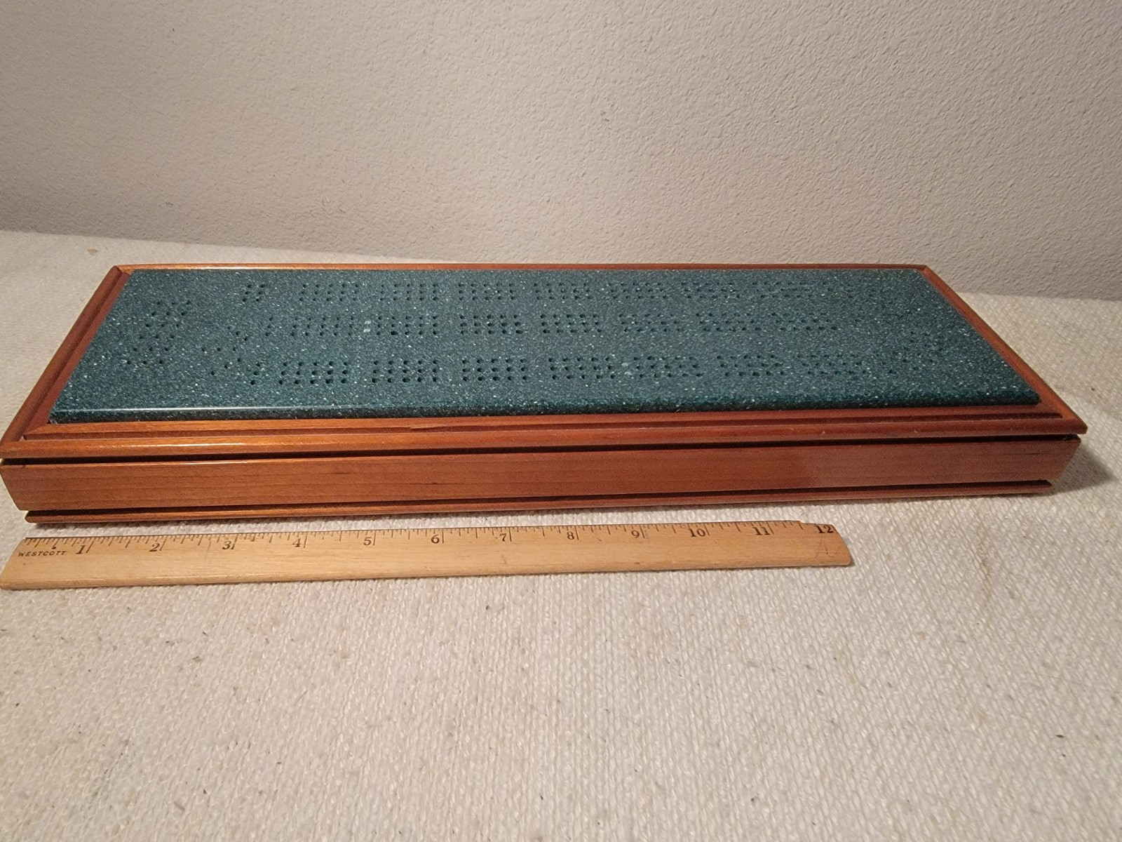 Handmade Cribbage Board Crafted By Bilodeau Designs Made In USA Wood W/pieces