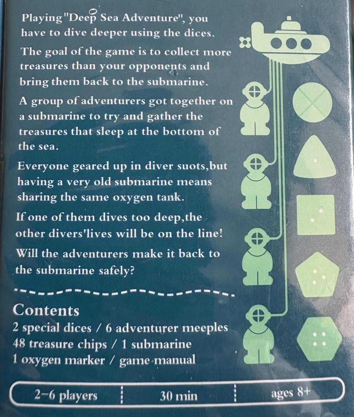 Deep Sea Adventure Game by Jun Sasaki Goro Sasaki Japan
