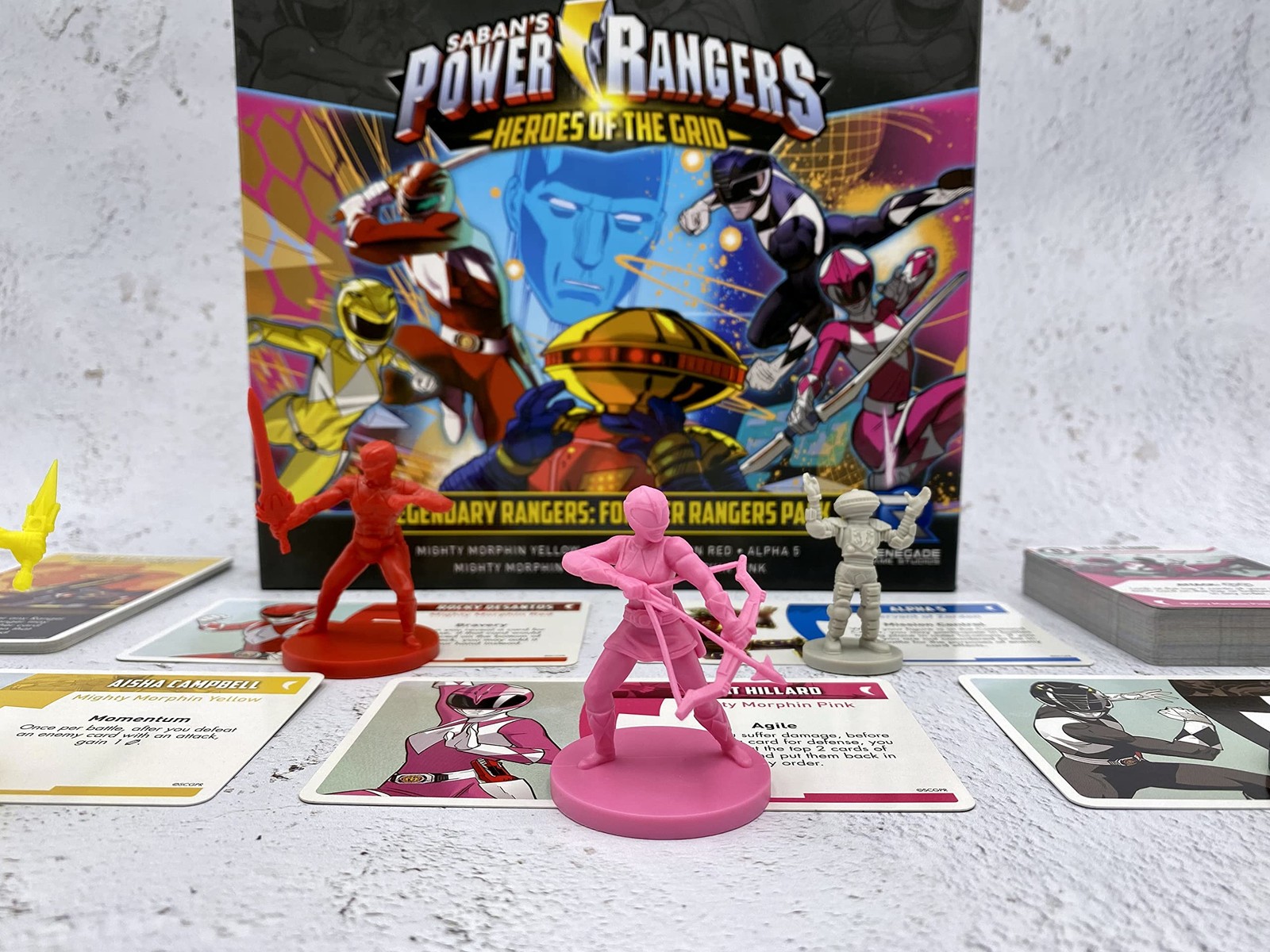 Power Rangers Heroes of the Grid Legendary Rangers Forever Pack Board Game Ex…