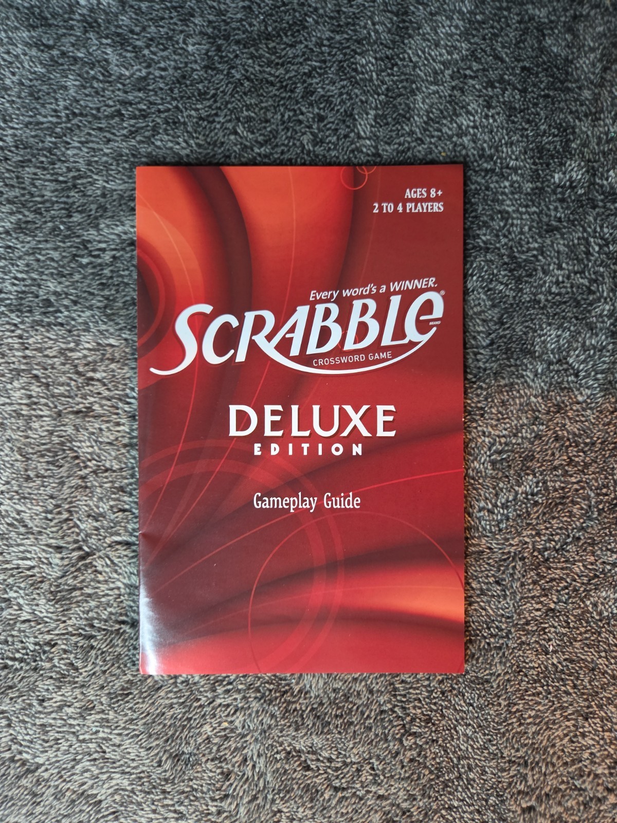 Scrabble Deluxe Travel Blue Carrying Case Rotating Board COMPLETE