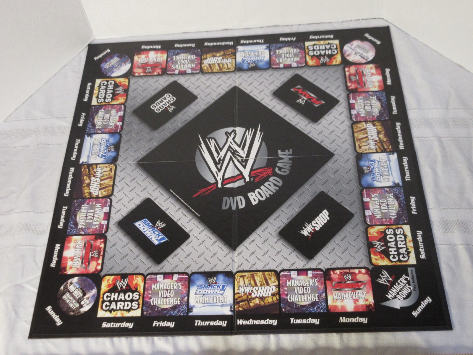 Rare 2005 World Wrestling Entertainment WWE Smack Down VS Raw DVD Board Game