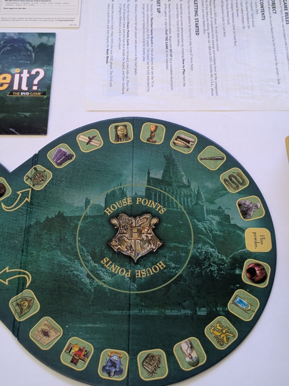 Harry Potter Scene It? The DVD Game 2nd Edition *Rare* (No DVD) *Free Shipping*