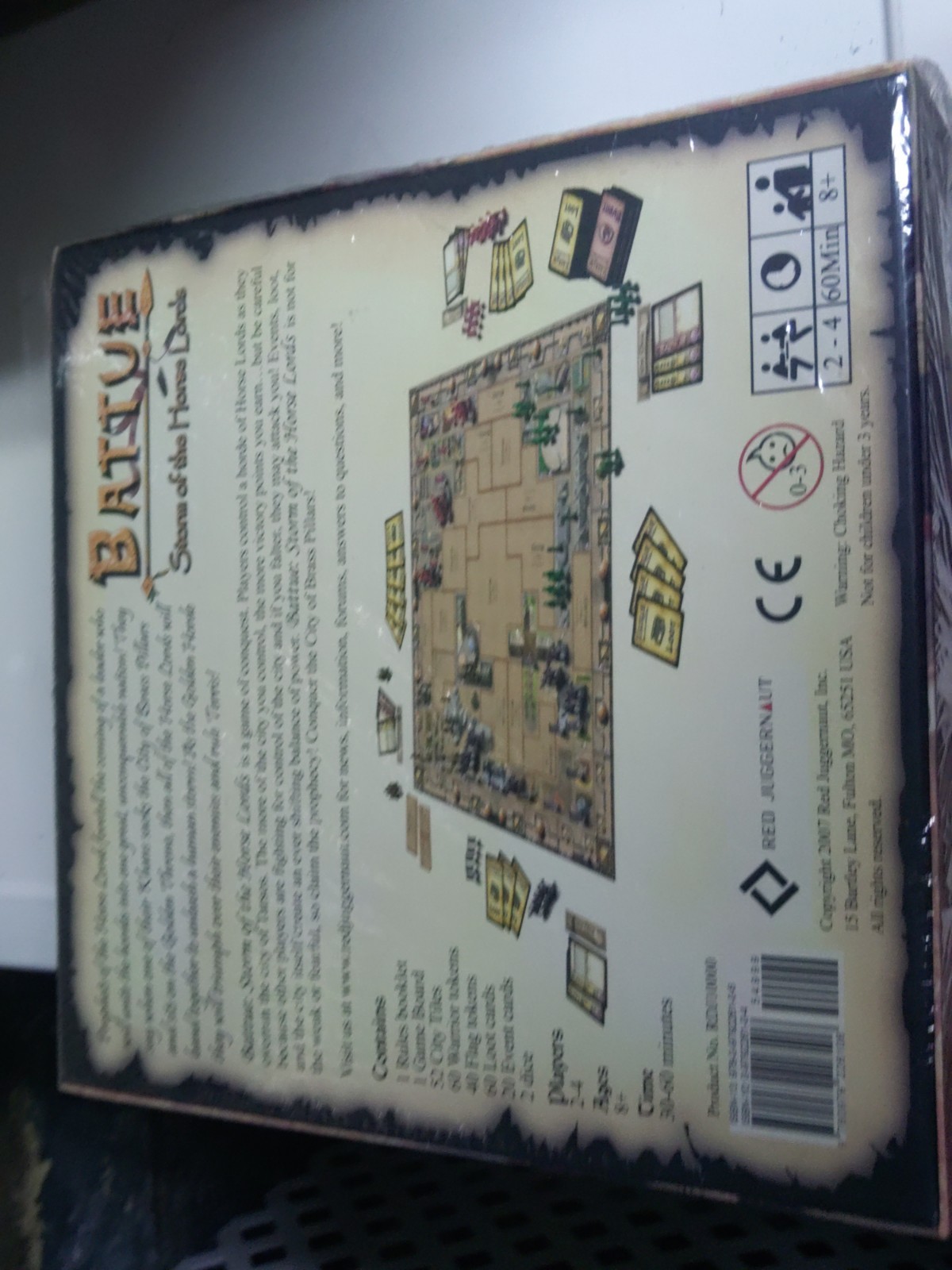 2007 Battue Storm Of The Horse Lords Tabletop Board Game IOB Red Juggernaut