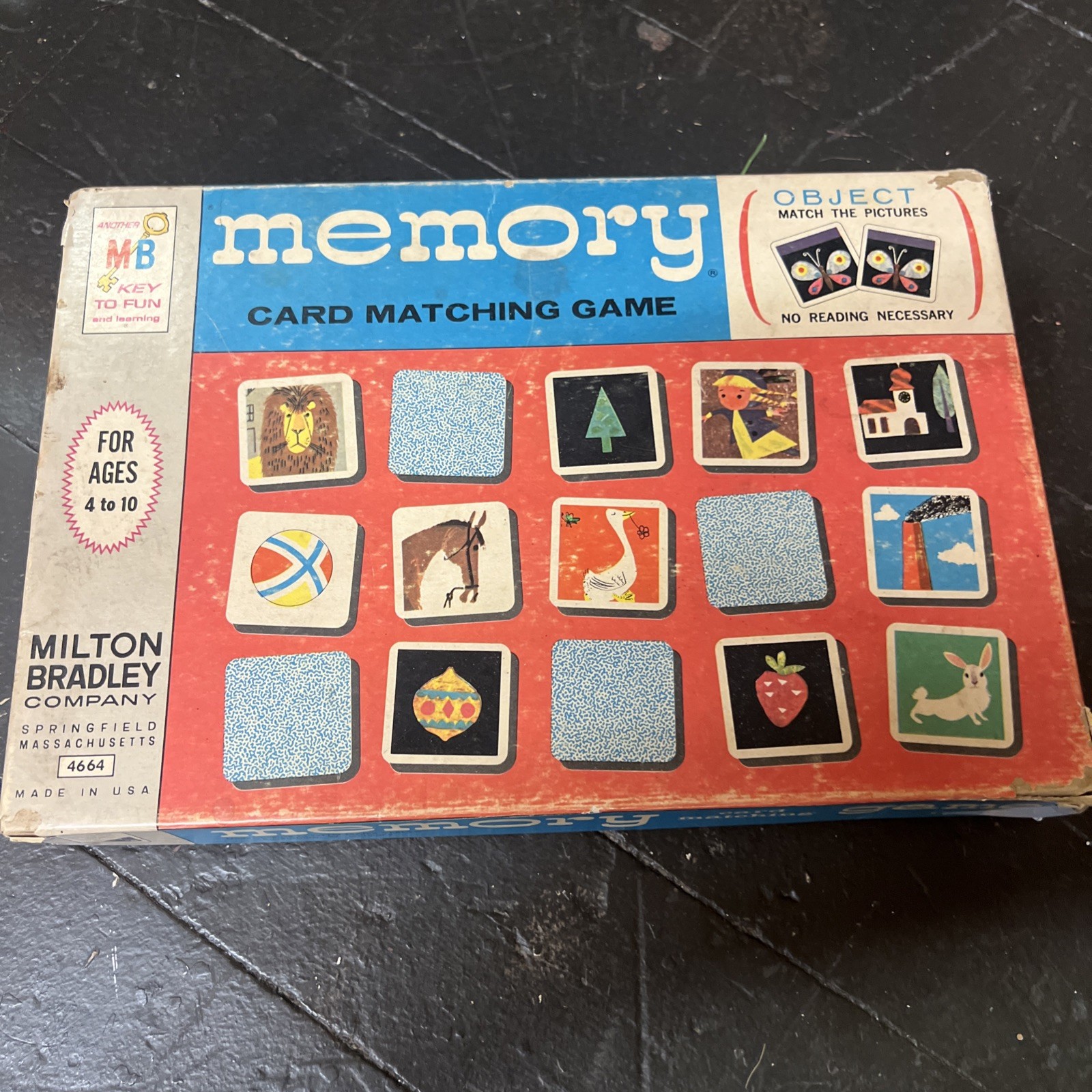 1966 Original Memory Card Matching Game 104 Pieces all pieces