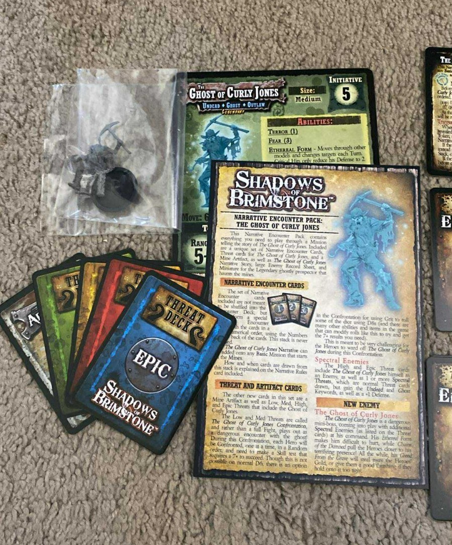 Shadows of Brimstone The Ghost of Curly Jones Narrative Encounters Pack #1 rare