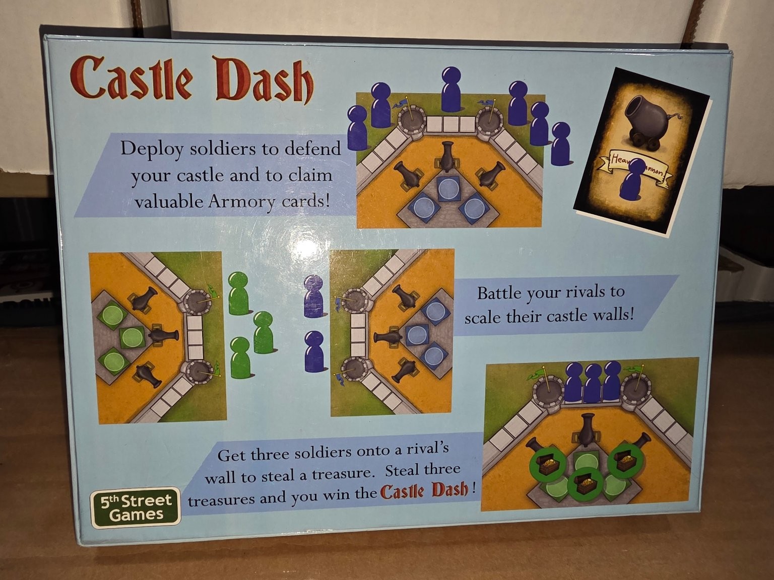 Castle Dash 5th Street Games Board Game 2-5 Players Fantasy Medieval