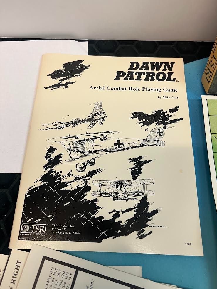 TSR Dawn Patrol Board Game (1980) – WWI Air Combat Role Playing Game