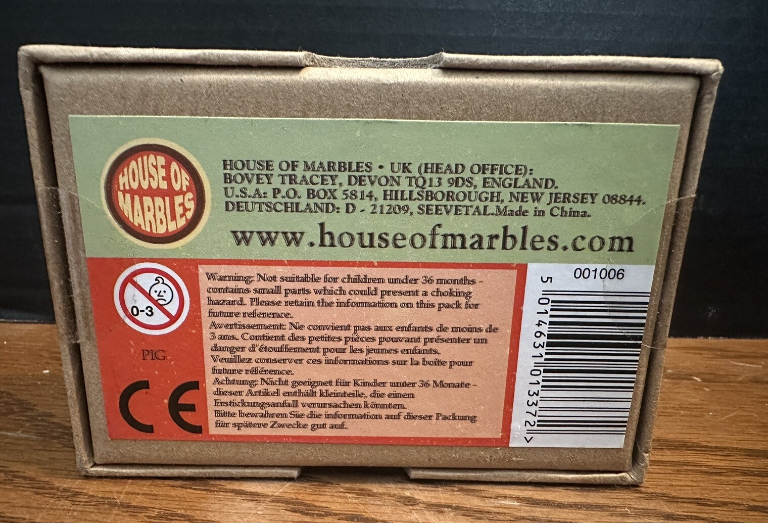 House Of Marbles – Little Box Game – PIG! Dice Game NEW SEALED! Pass The Pig