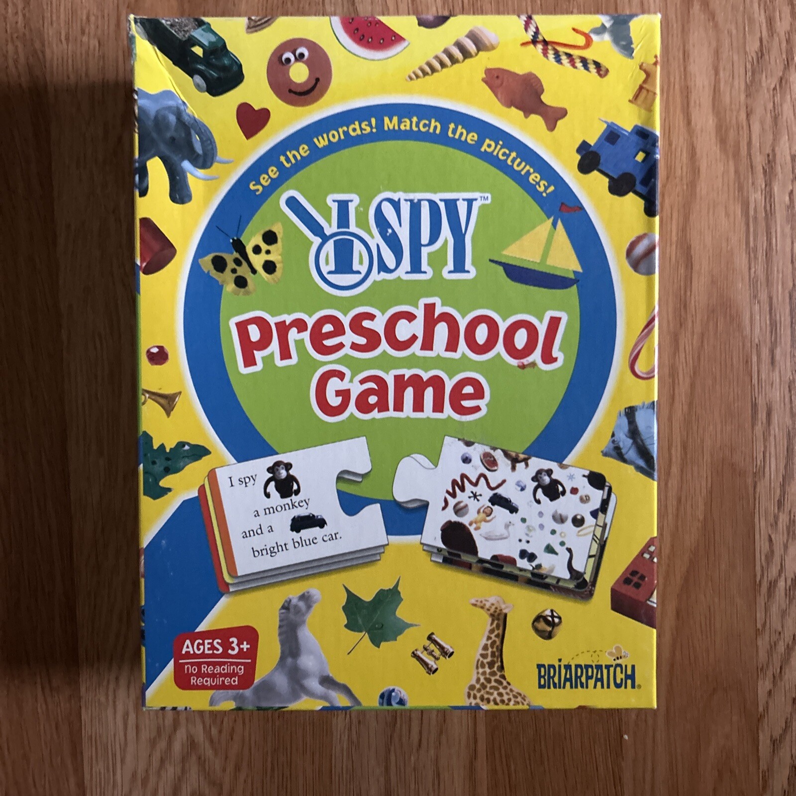 Briarpatch Scholastic ~ I Spy Preschool Game PLAY & LEARN ~ See Words Match Pic
